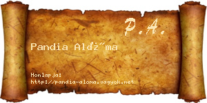 Pandia Alóma névjegykártya